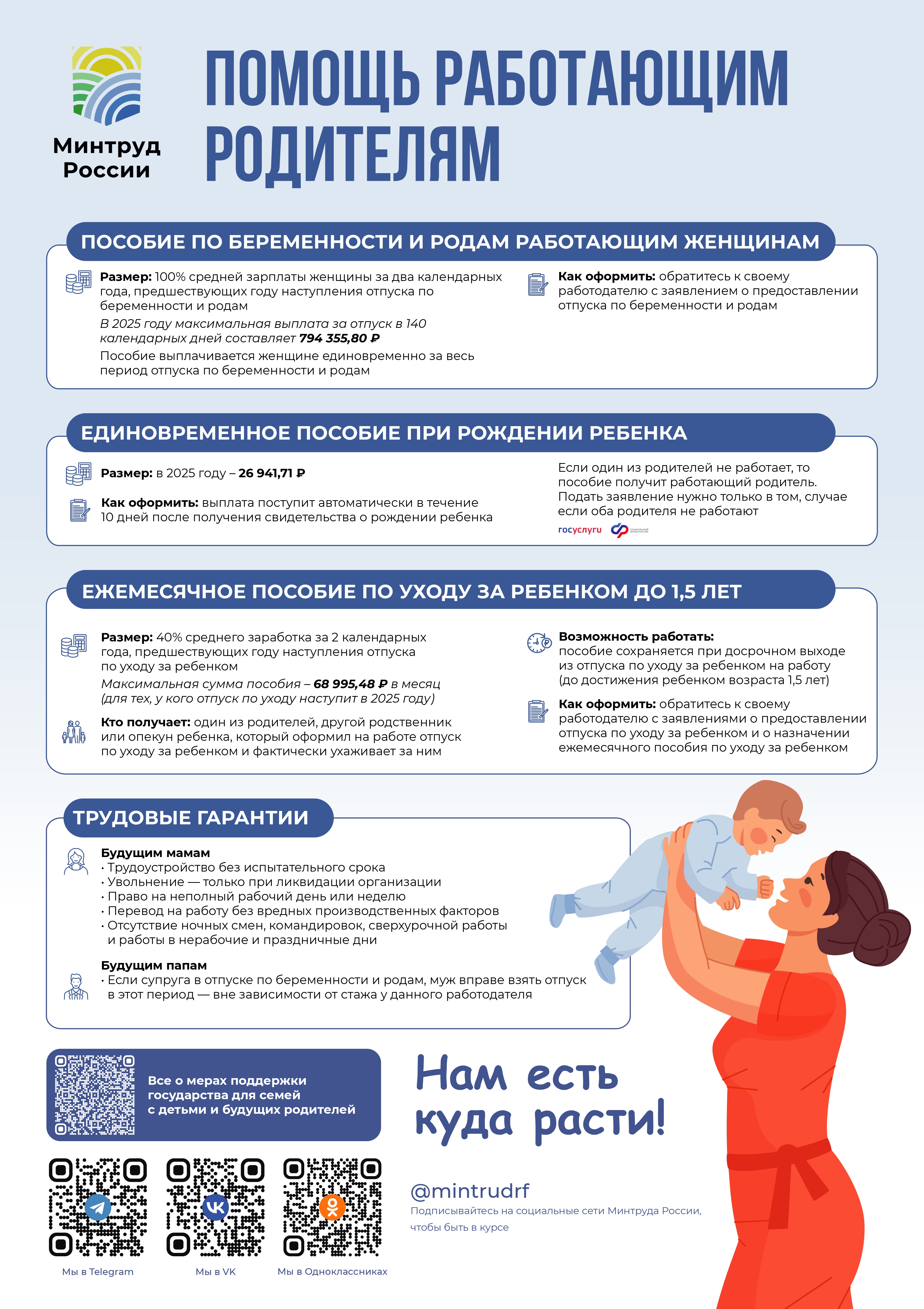 Помощь работающим родителям
